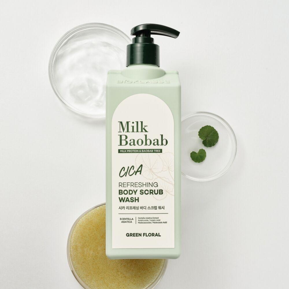 Milk Baobab Cica Refreshing Body Scrub Wash 500ml