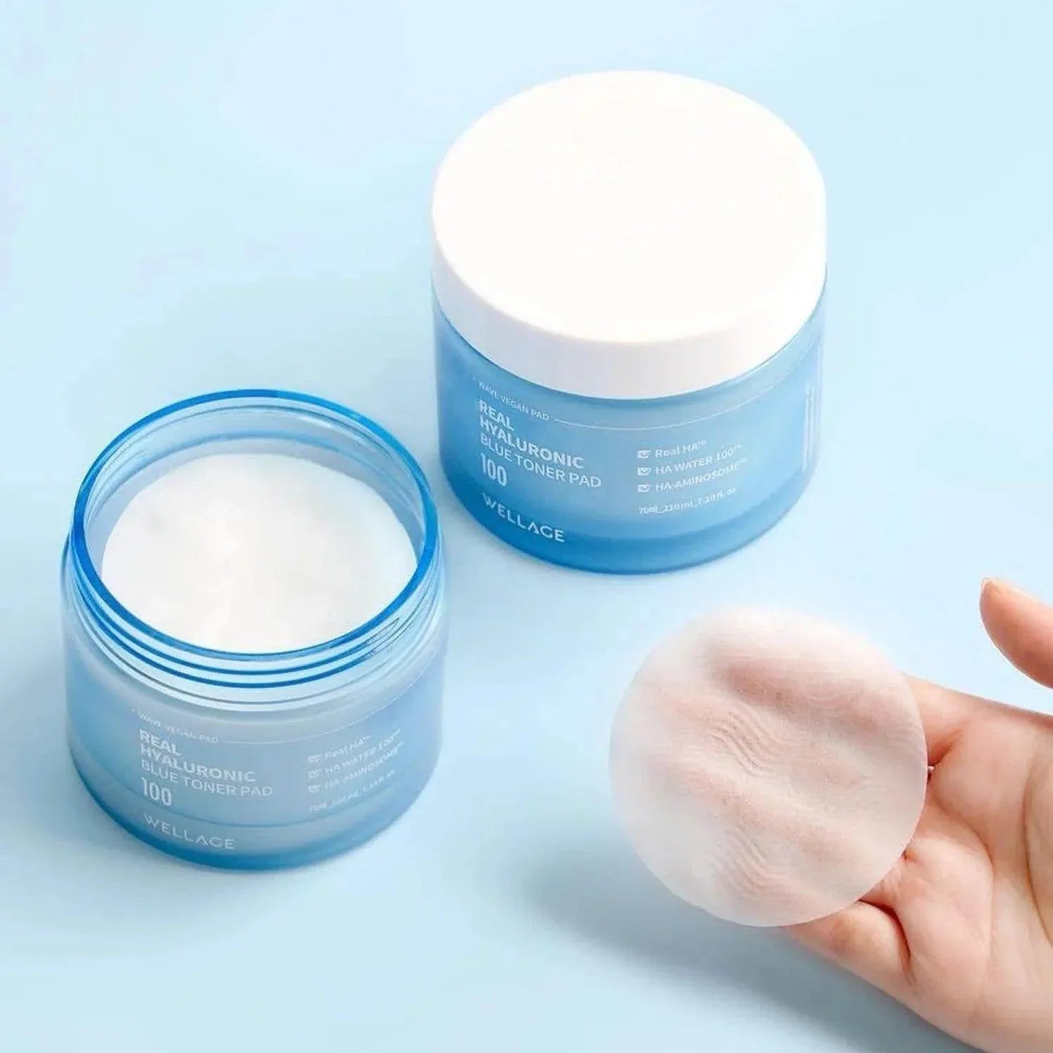 Wellage Real Hyaluronic Blue Toner Pad 210ml