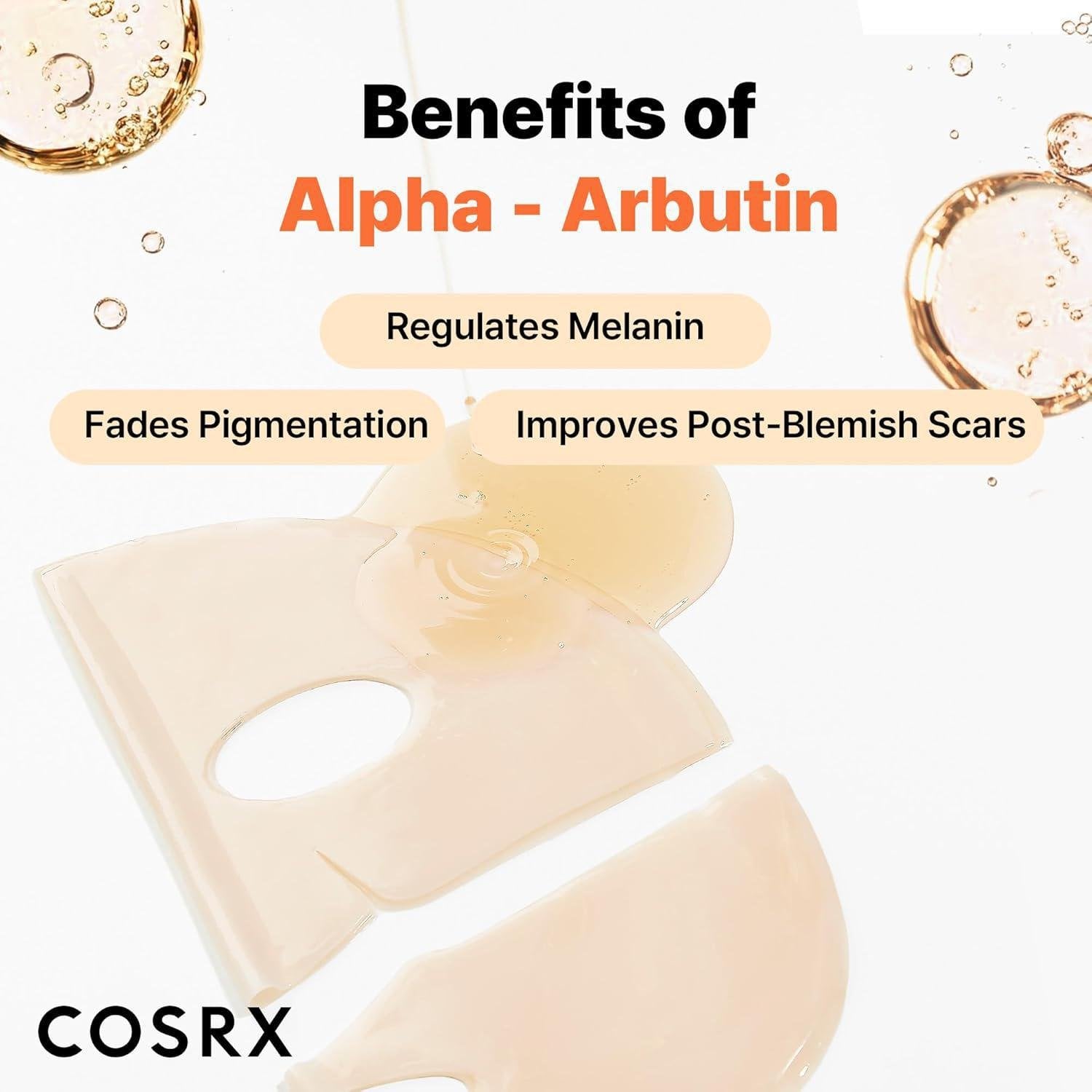 Cosrx The Arbutin Discoloration Hydrogel Mask 3pcs