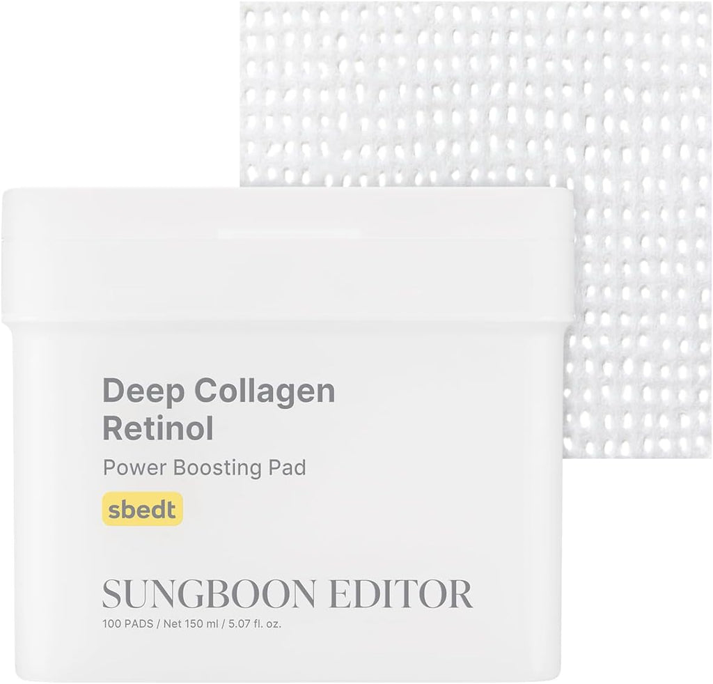 Sungboon Editor Deep Collagen Retinol Power Boosting Pad 150ml