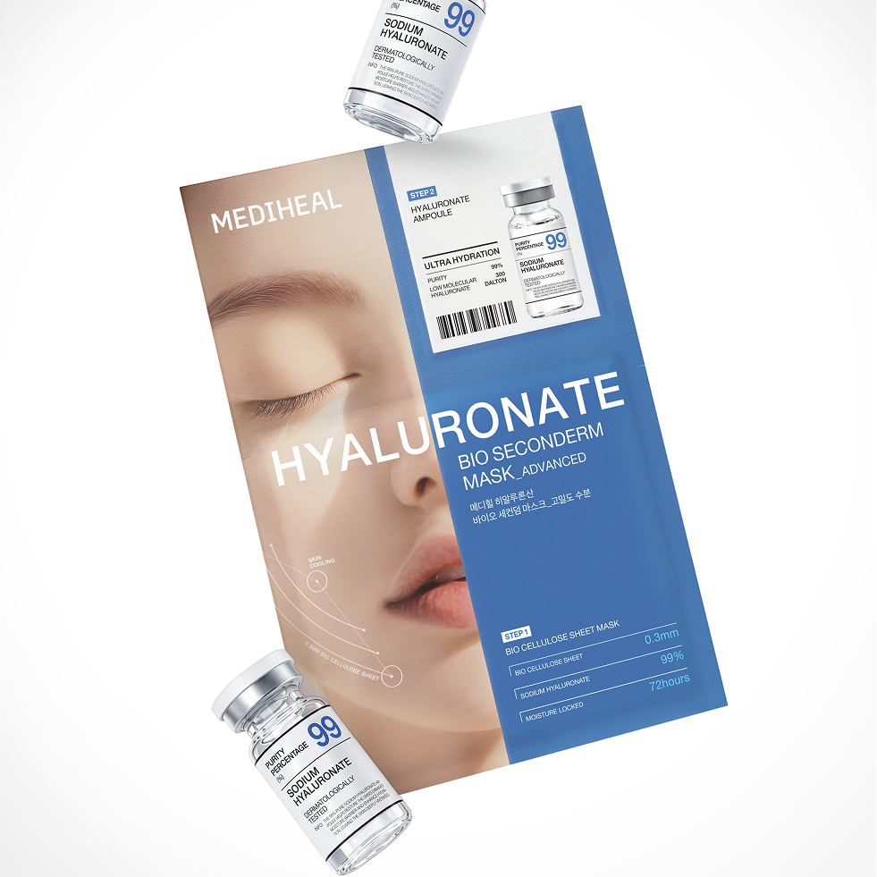 Mediheal Hyaluronate Bio Seconderm Mask Ultra Hydration 1Pcs