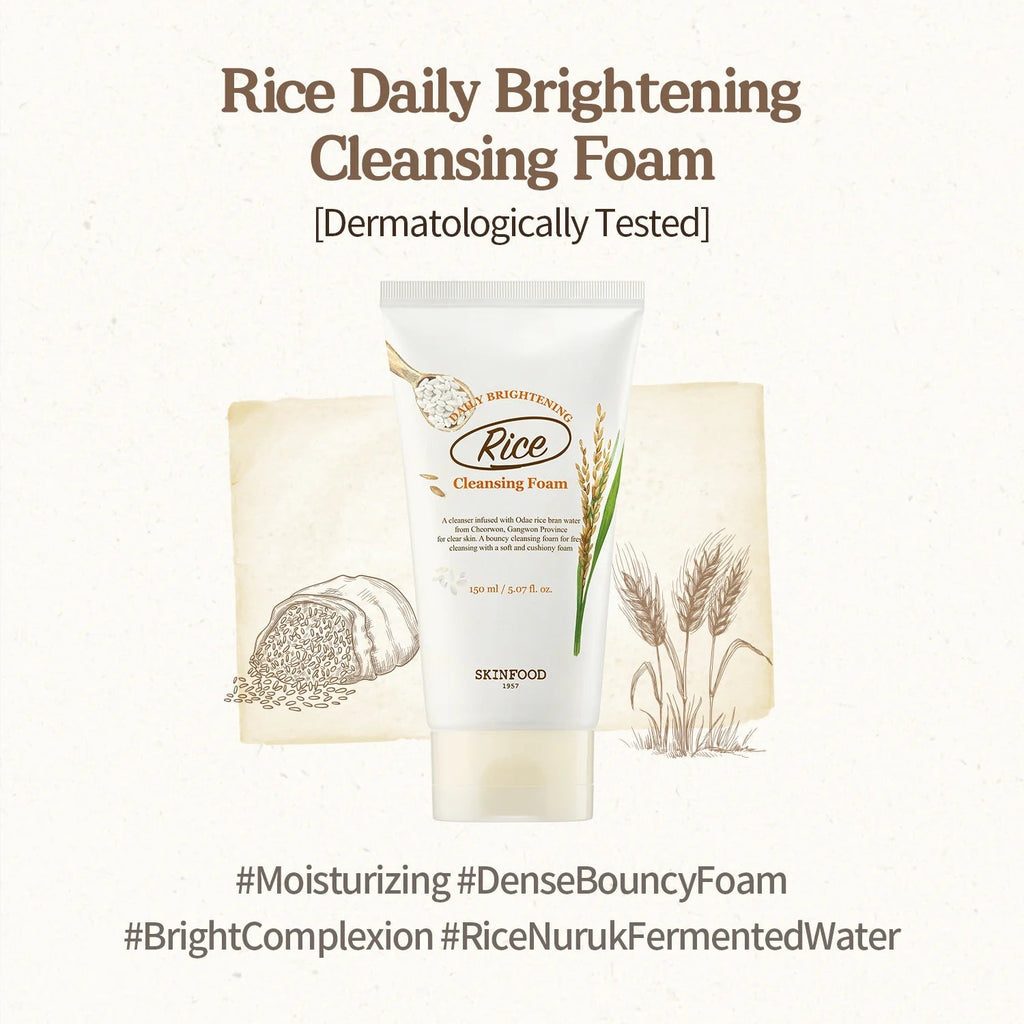 Skinfood Rice Daily Brightening Cleansing Foam 150ml