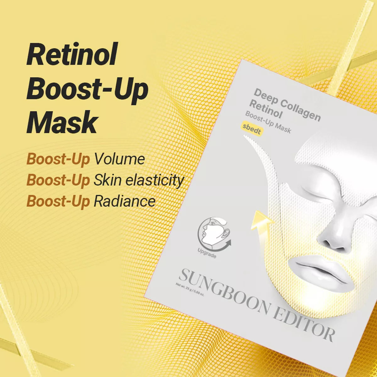 Sungboon Editor Deep Collagen Retinol Tension Boost Up Mask 4Pcs