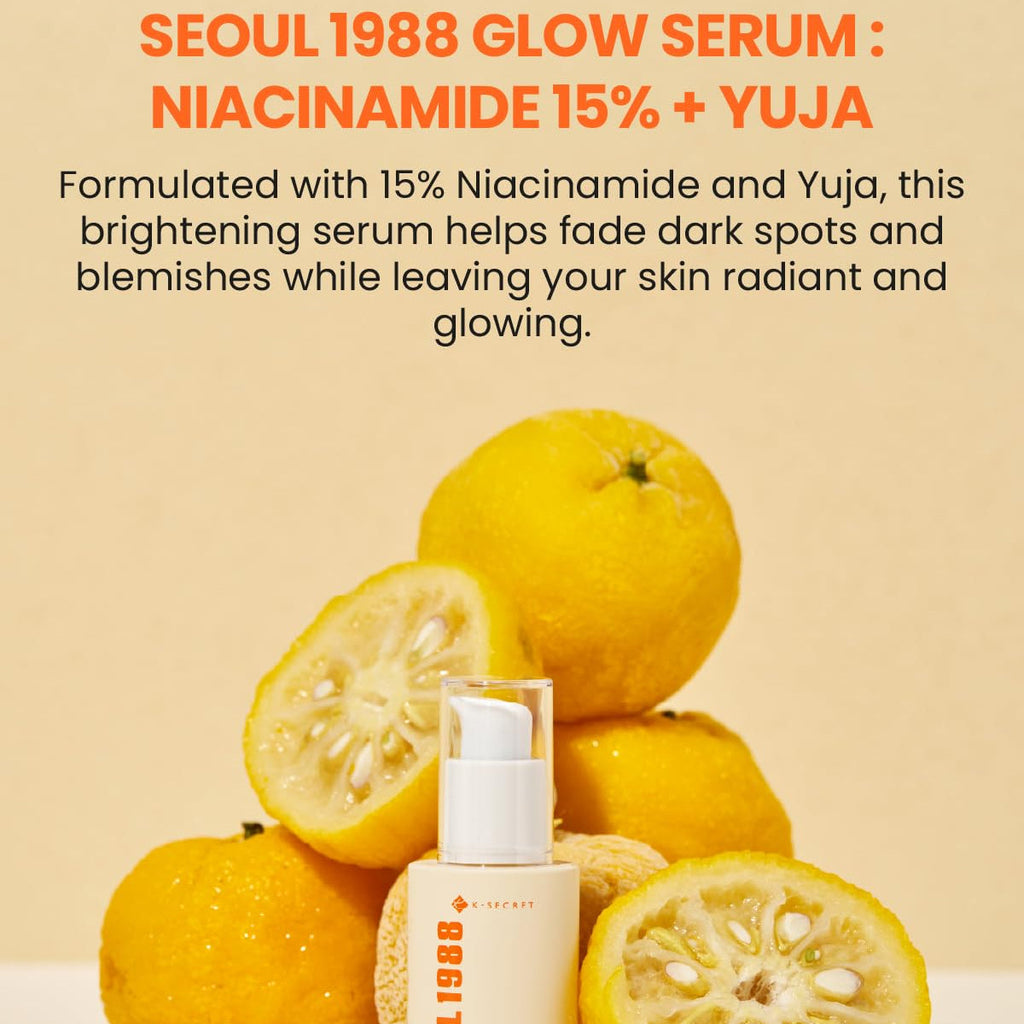K-Secret Seoul 1988 Glow Serum : Niacinamide 15% + Yuja 30ml