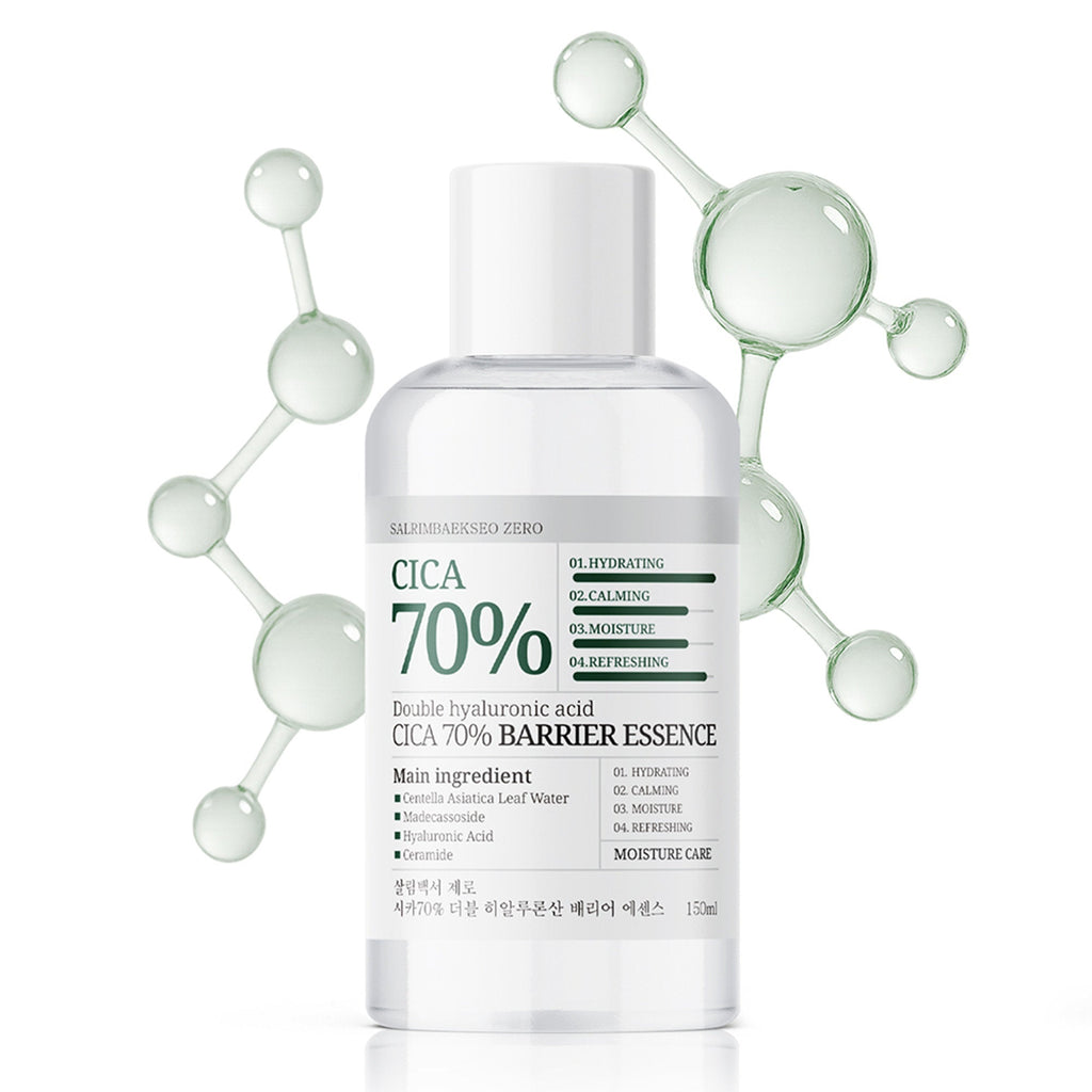 SALRIMBAEKSEO ZERO Double Hyaluronic Acid Cica 70% Barrier Essence 150ml