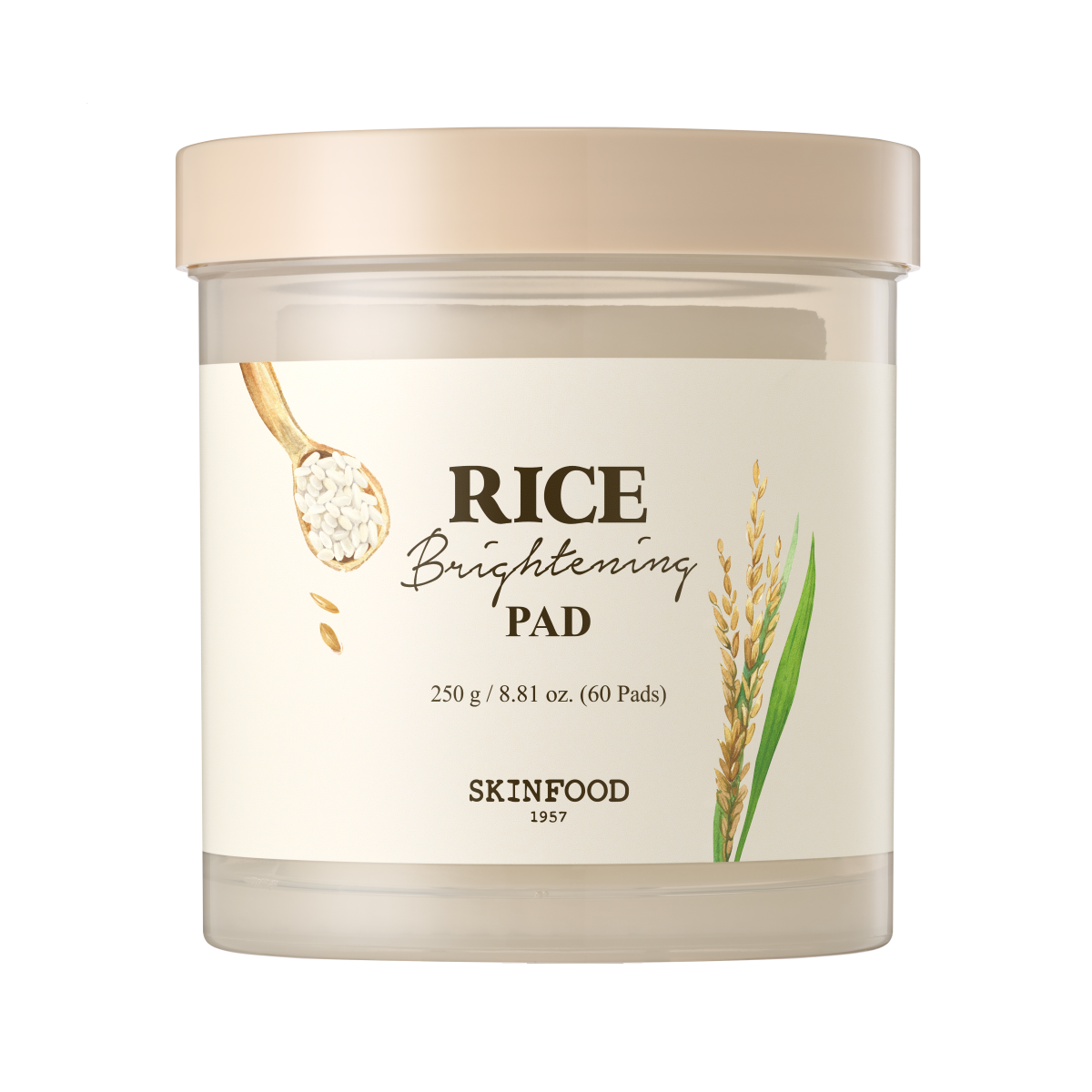 Skinfood Rice Brightening Pad 60pcs