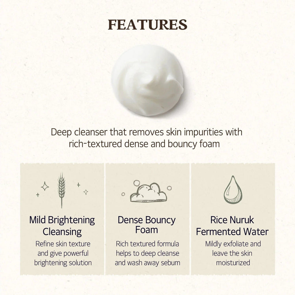 Skinfood Rice Daily Brightening Cleansing Foam 150ml
