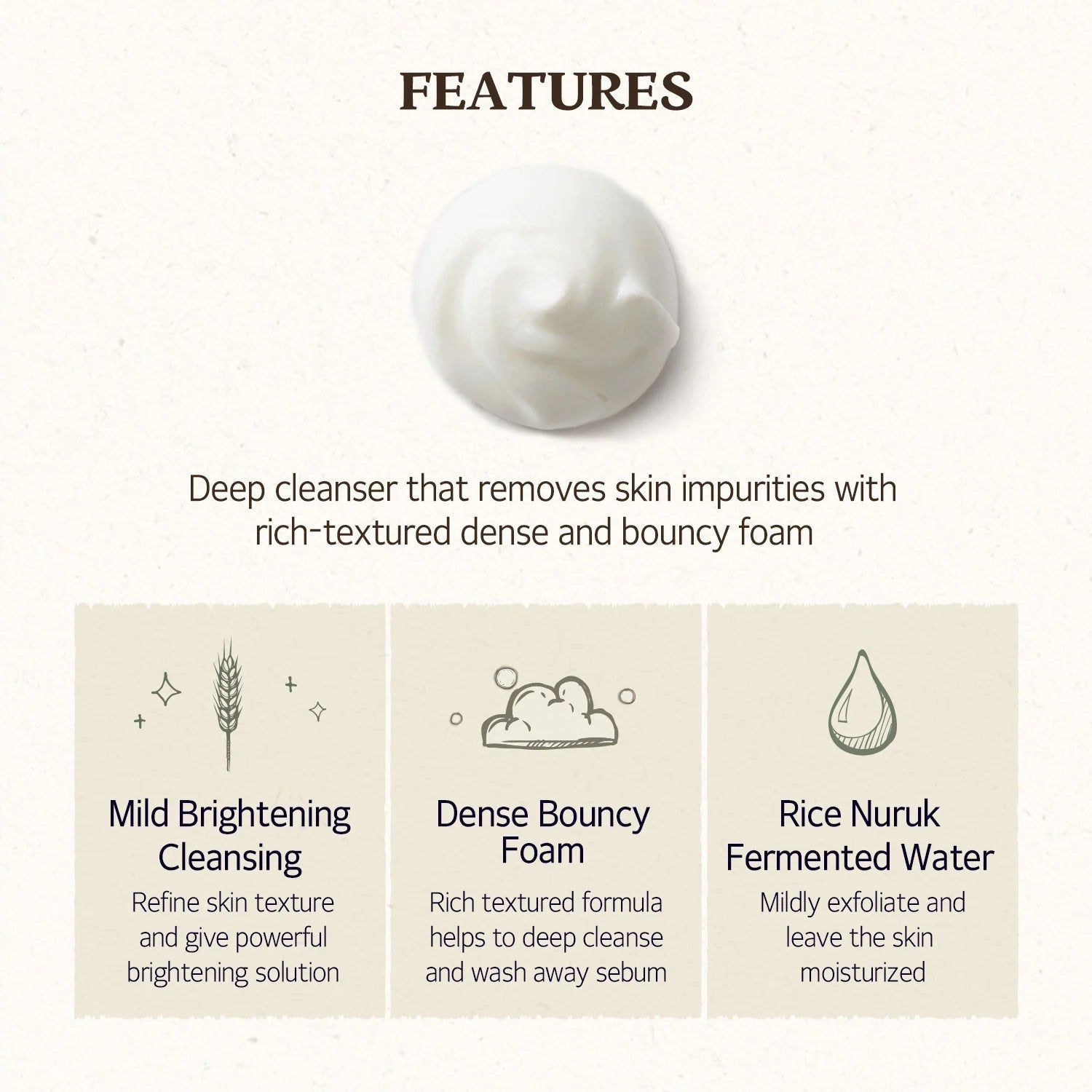 Skinfood Rice Daily Brightening Cleansing Foam 150ml