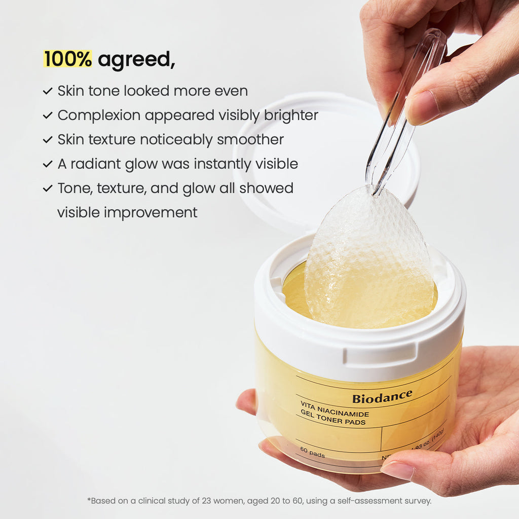 Biodance Vita Niacinamide Gel Toner Pads 60 Pads