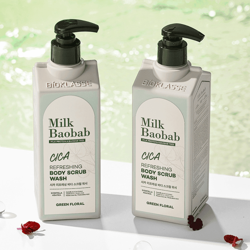 Milk Baobab Cica Refreshing Body Scrub Wash 500ml
