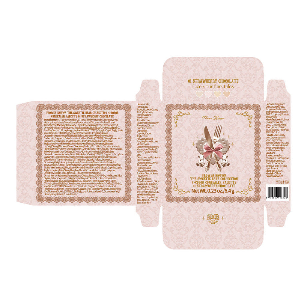 Flower Knows The Sweetie Bear Collection 4-Color Concealer Palette