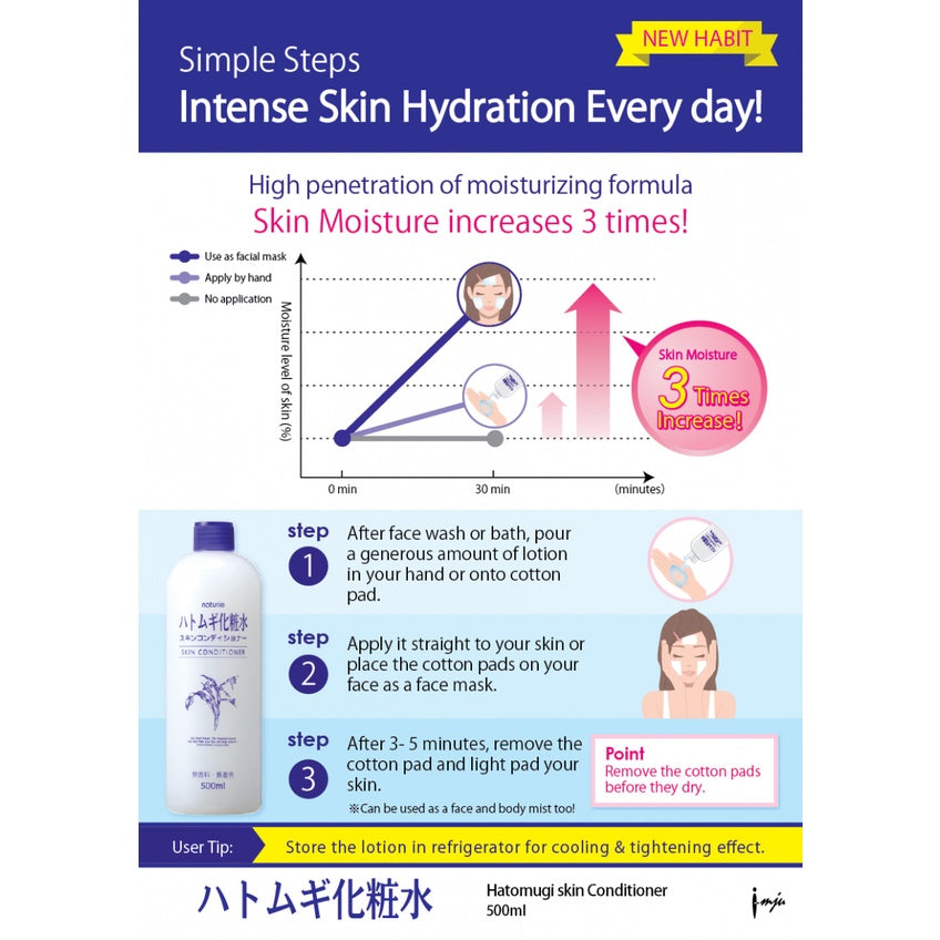 Naturie Hatomugi Skin Conditioner 500ml N