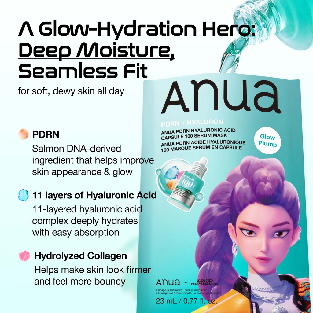 Anua X KDH Pdrn Hyaluronic Acid Capsule 100 Serum Mask 1Pc
