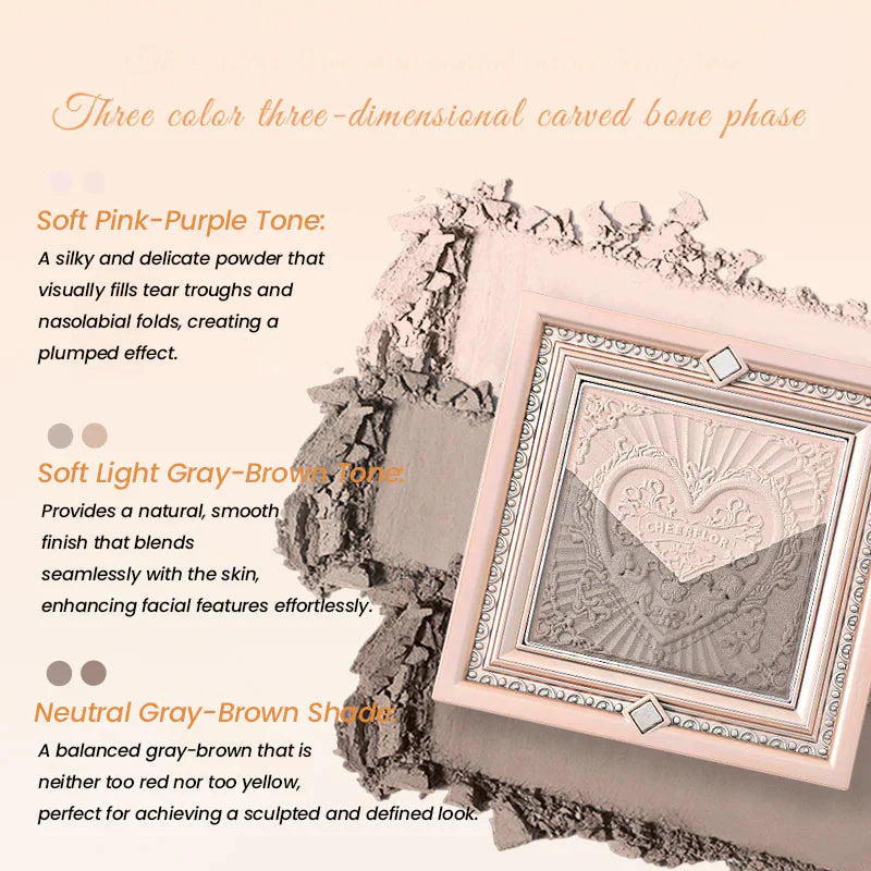 Cheerflor Brilliant Secret Series 3-Color Frame Contouring Palette