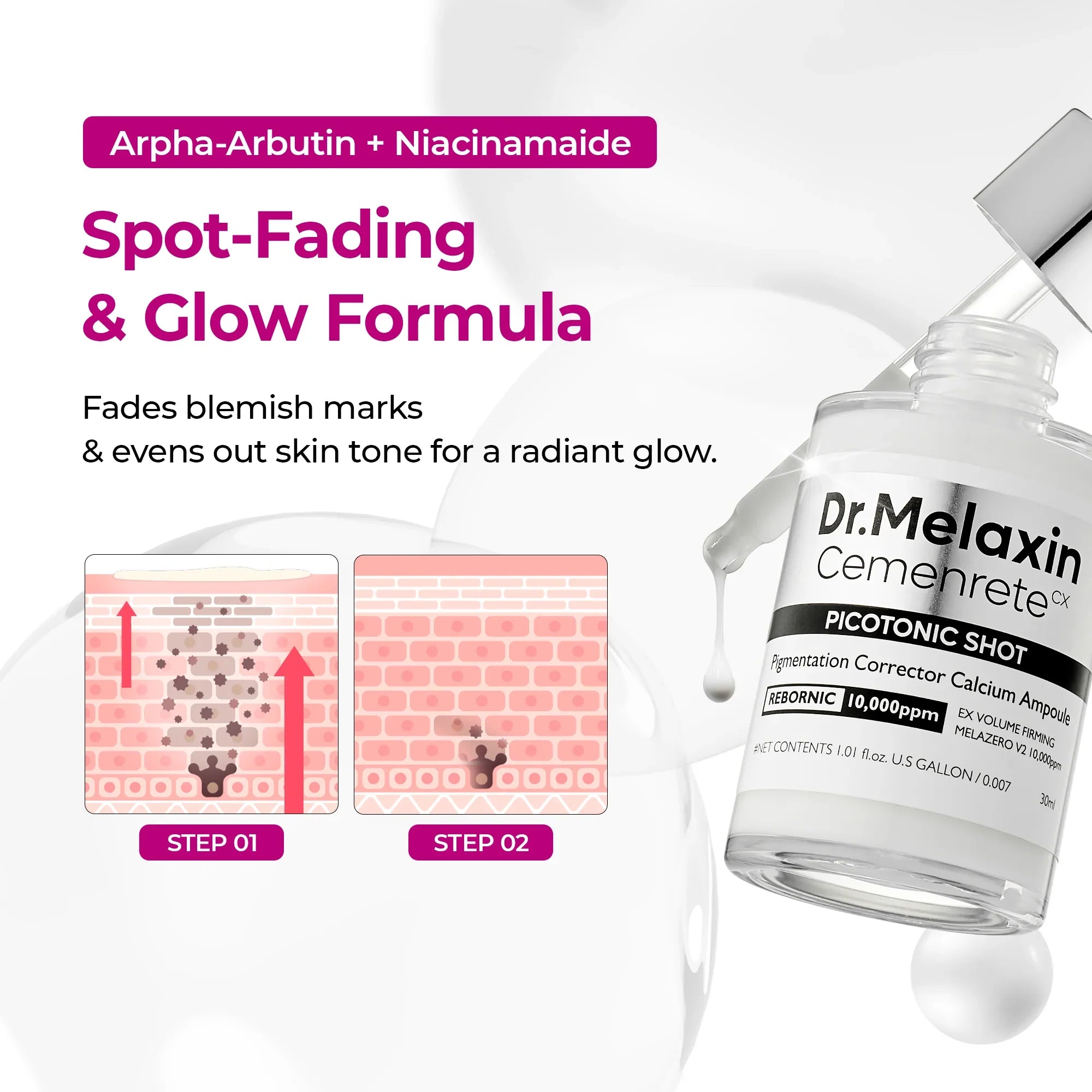 Dr.Melaxin Cemenrete Picotonic Shot Serum 30ml