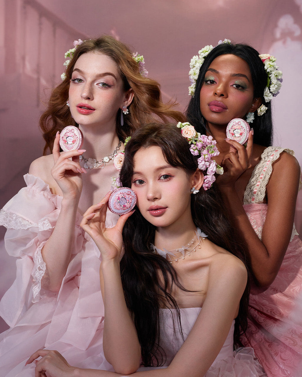 Flower Knows Midsummer Fairytales Collection Velvet Embossed Blush