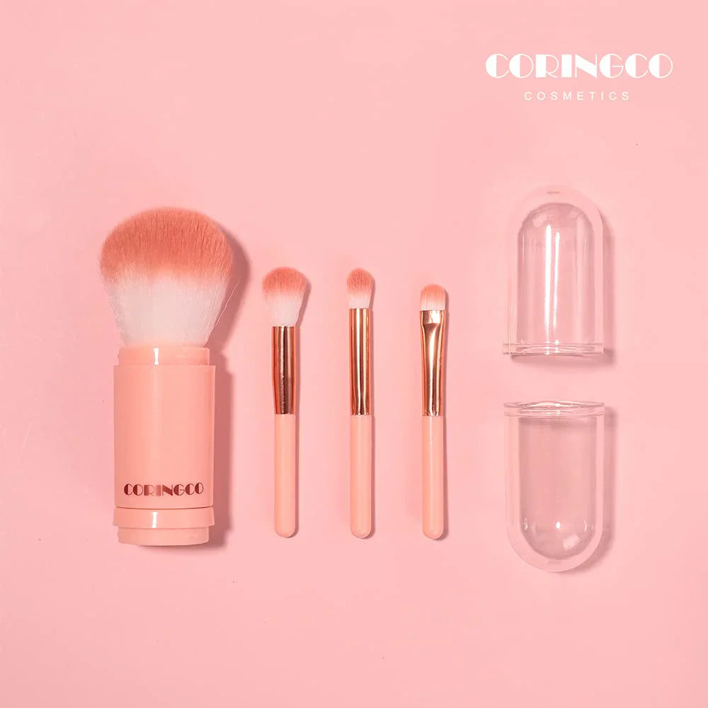 Coringco Cotton Canday Capsule Brush Set 4Pcs