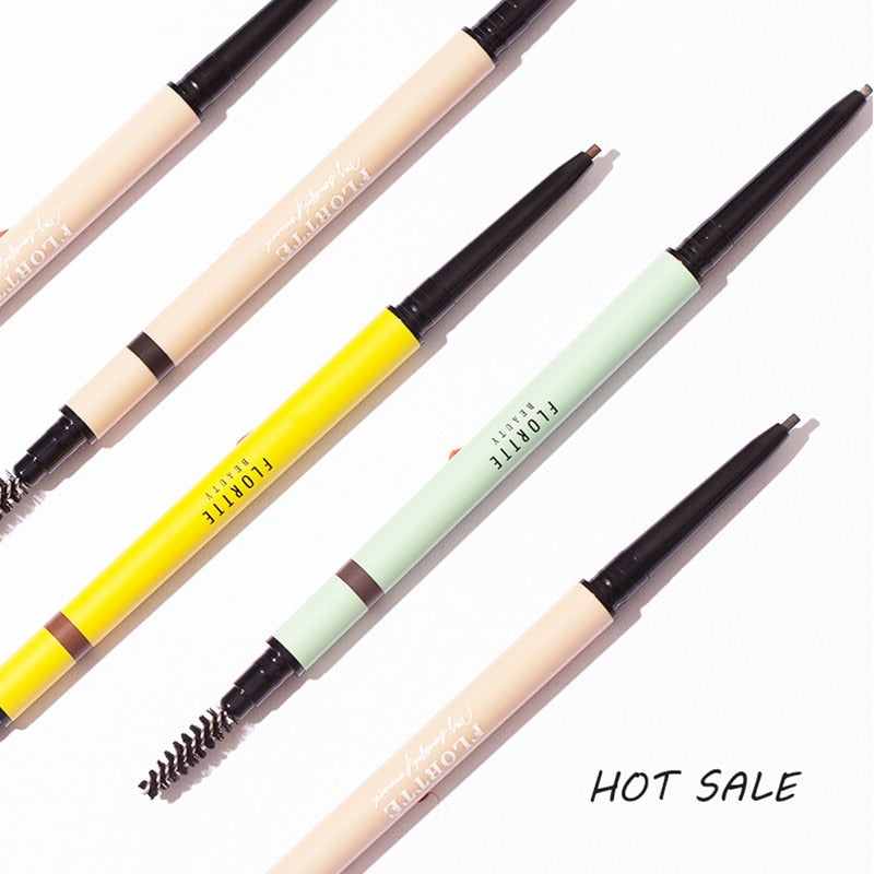 Flortte Rotating Double-Headed Fine Eyebrow Pencil 0.05g