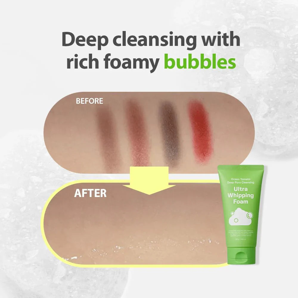 Sungboon Editor Green Tomato Deep Pore Cleansing Ultra Whipping Foam 120g