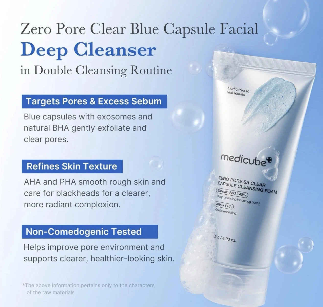Medicube Zero Pore Clearing Capsule Cleansing Foam 120g