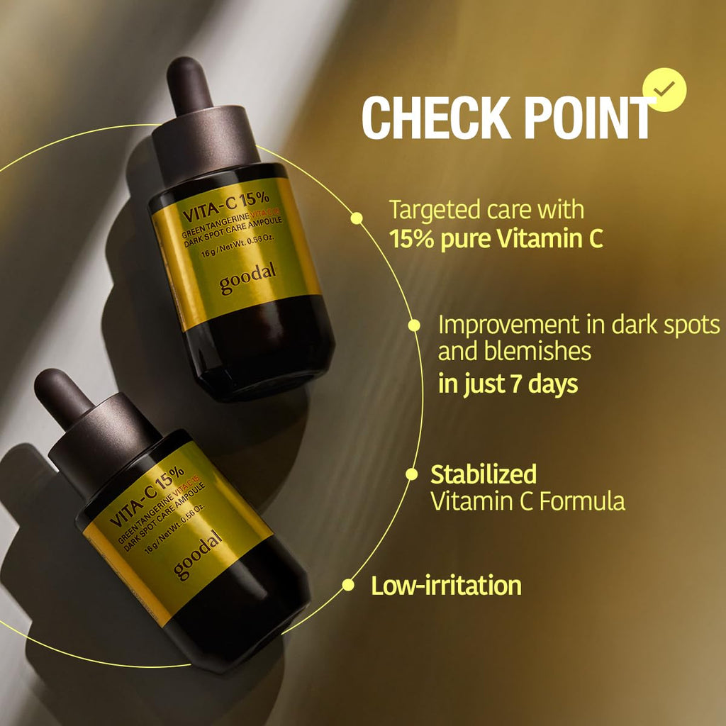 Goodal Green Tangerine Vita C 15 Dark Spot Care Ampoule 16g
