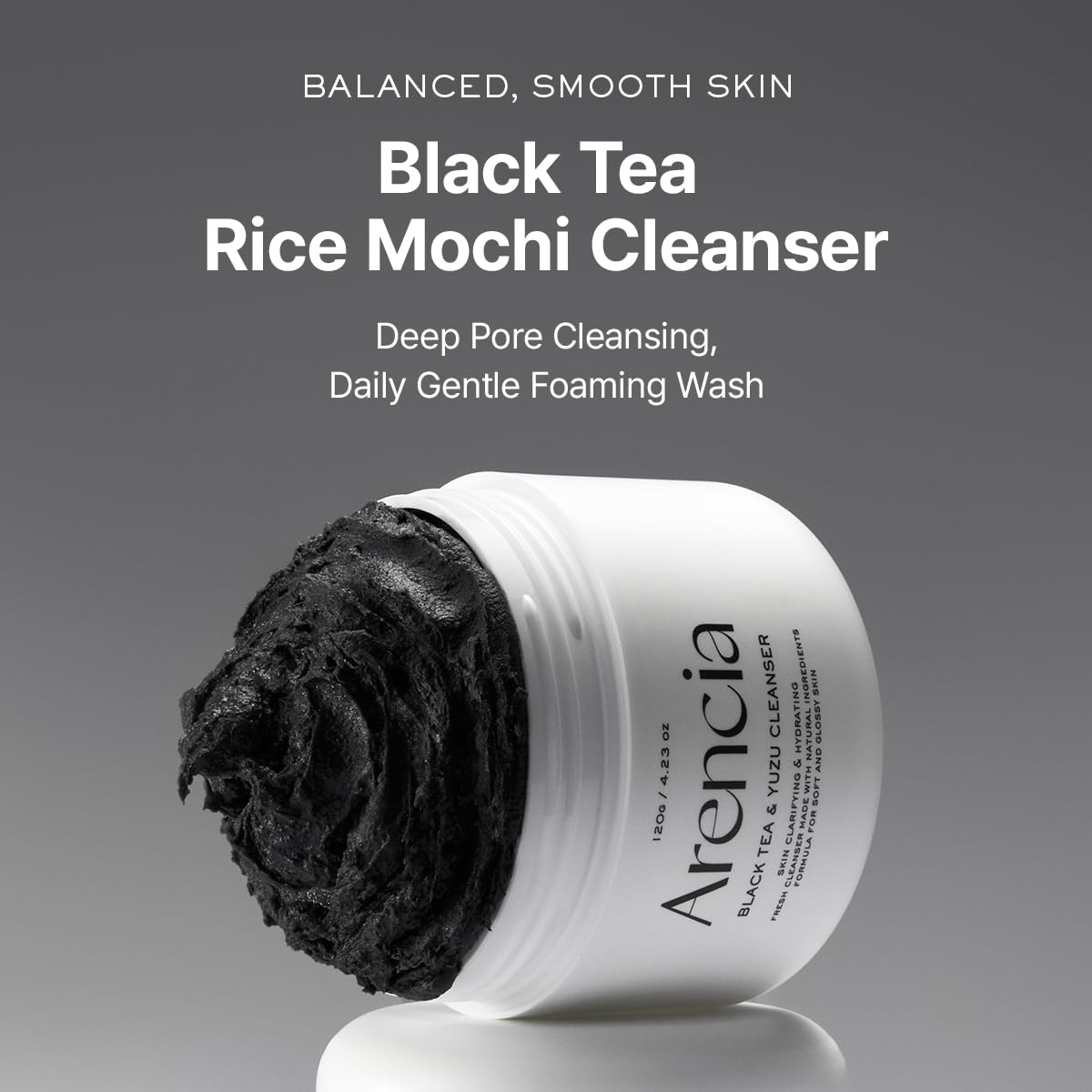 Arencia Black Tea Rice Mochi Cleanser 120g