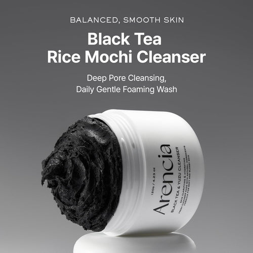 Arencia Black Tea Rice Mochi Cleanser 120g