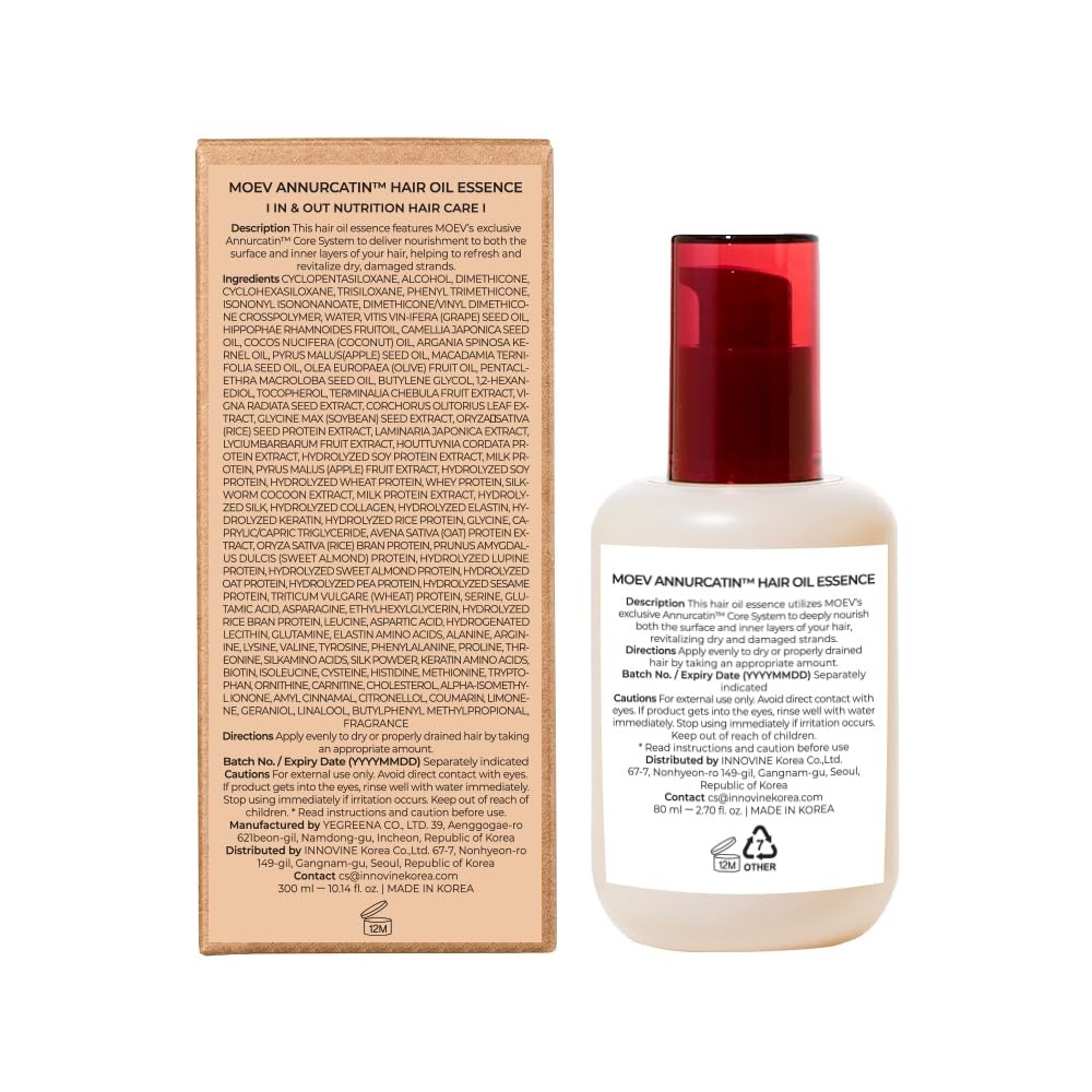 MOEV Renew Annurcatin Hair Oil Essence 80ml - Image 4