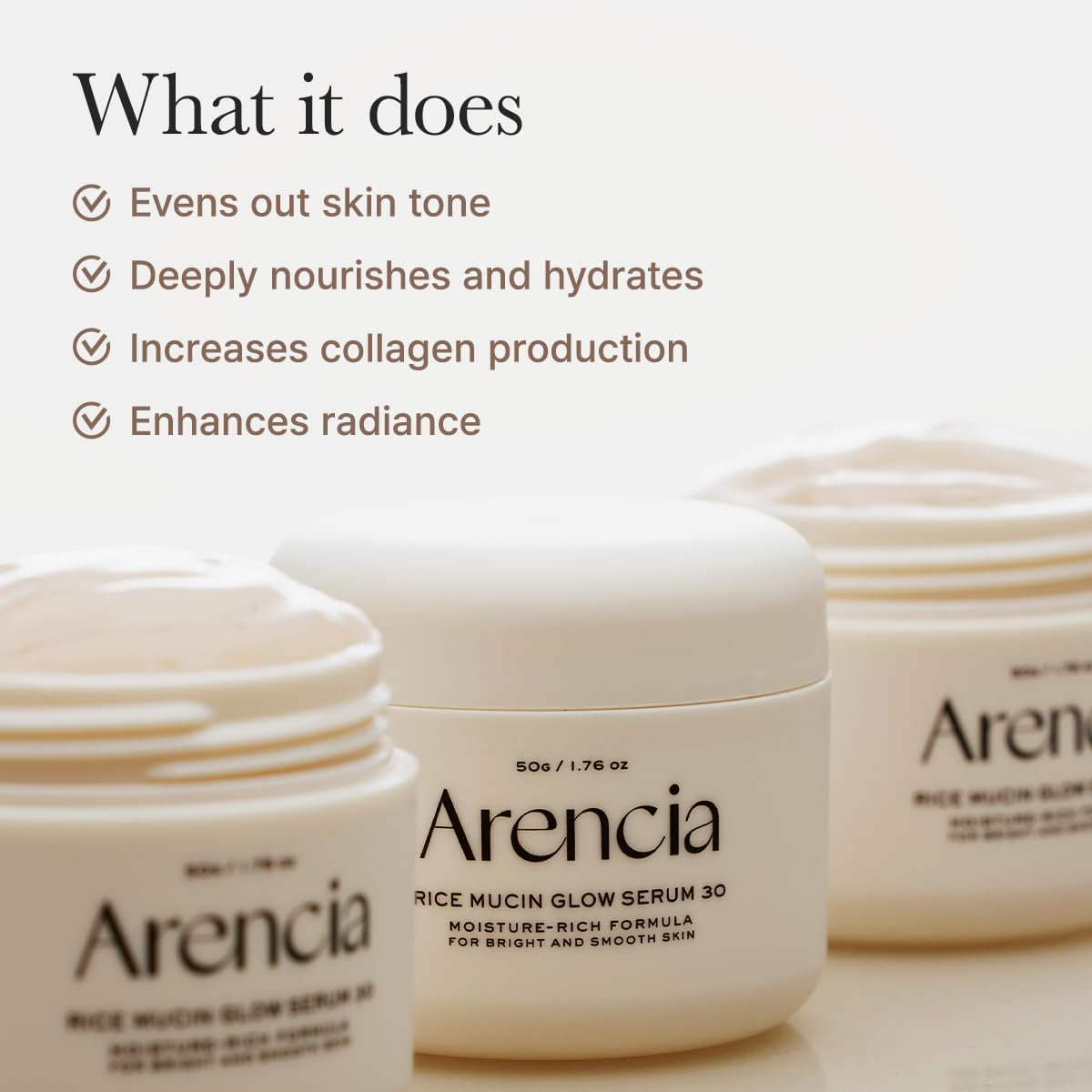 Arencia Rice Mucin Glow Serum 30 50g
