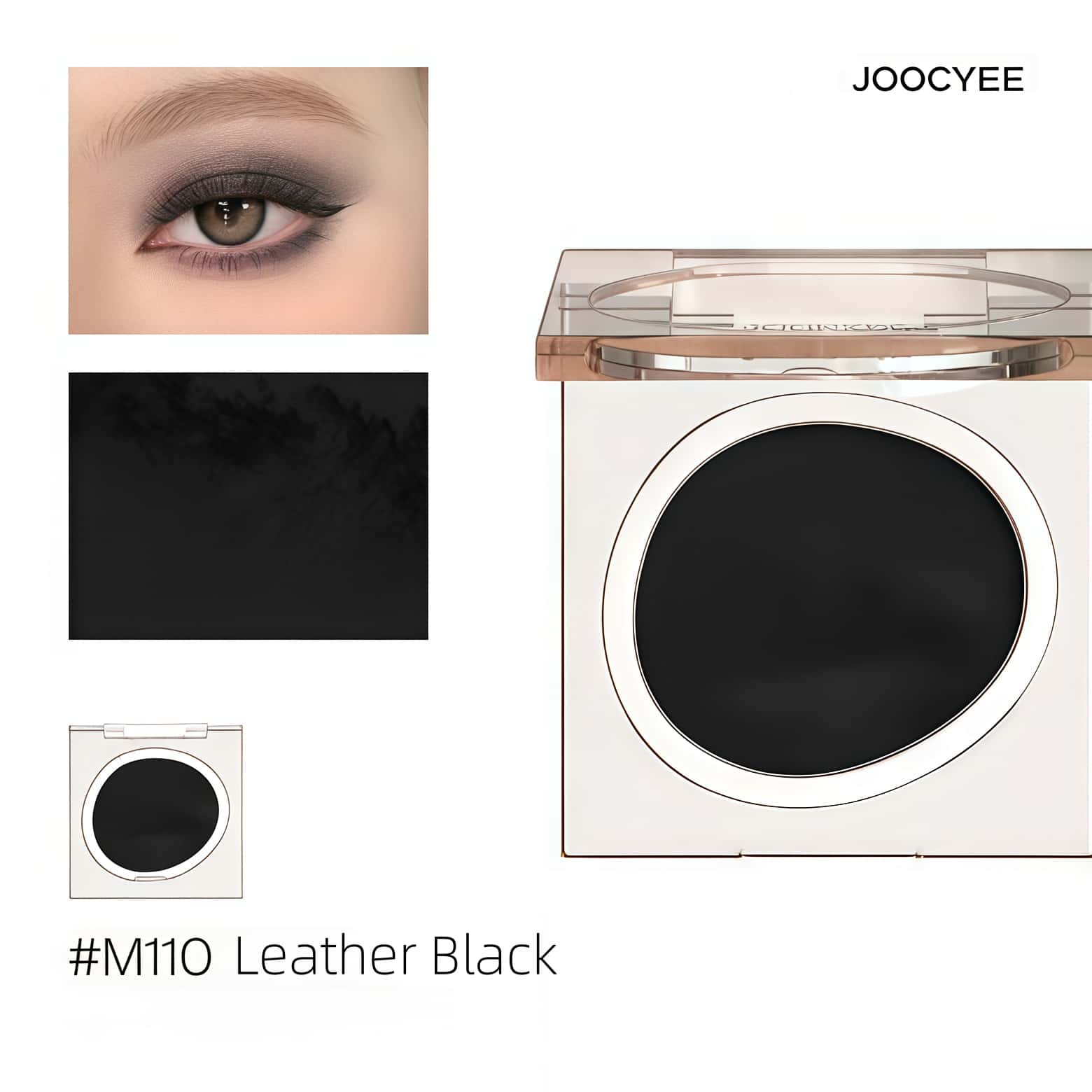 Joocyee New Eyes Series Matte & Pearlescent Eyeshadow M110 Leather Black