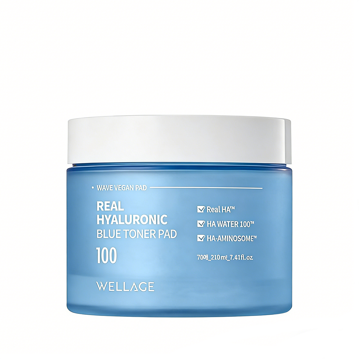 Wellage Real Hyaluronic Blue Toner Pad 210ml