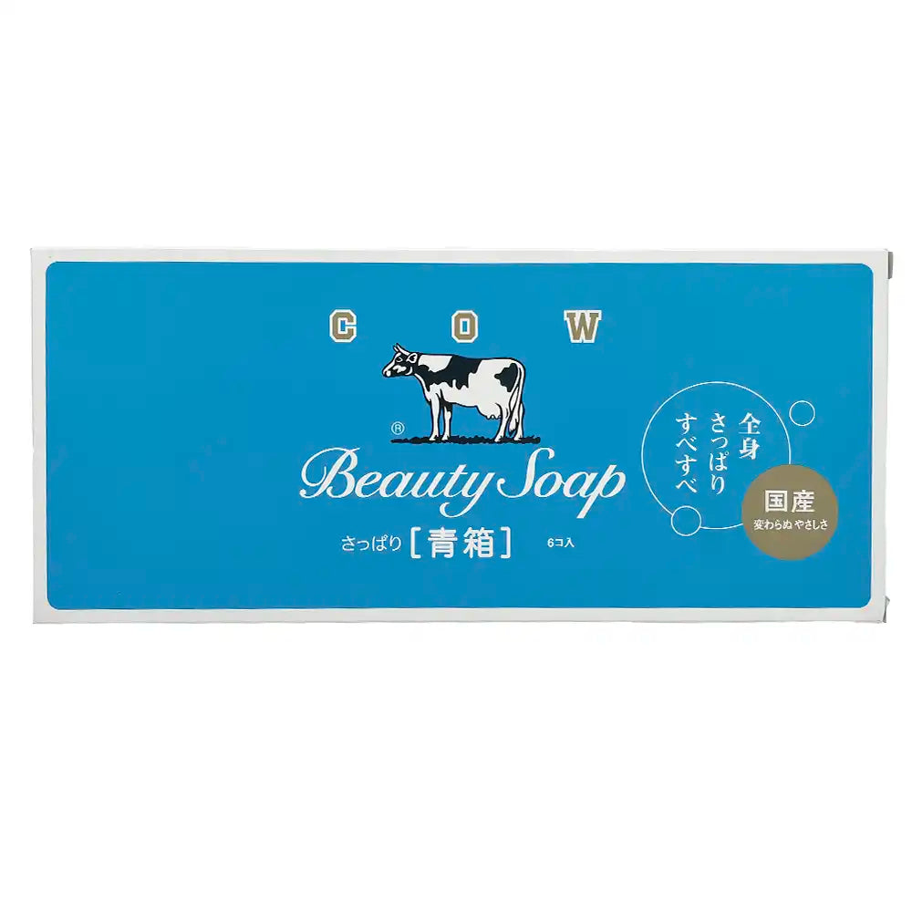 Cow Brand Beauty Soap Blue Box 6Pcs