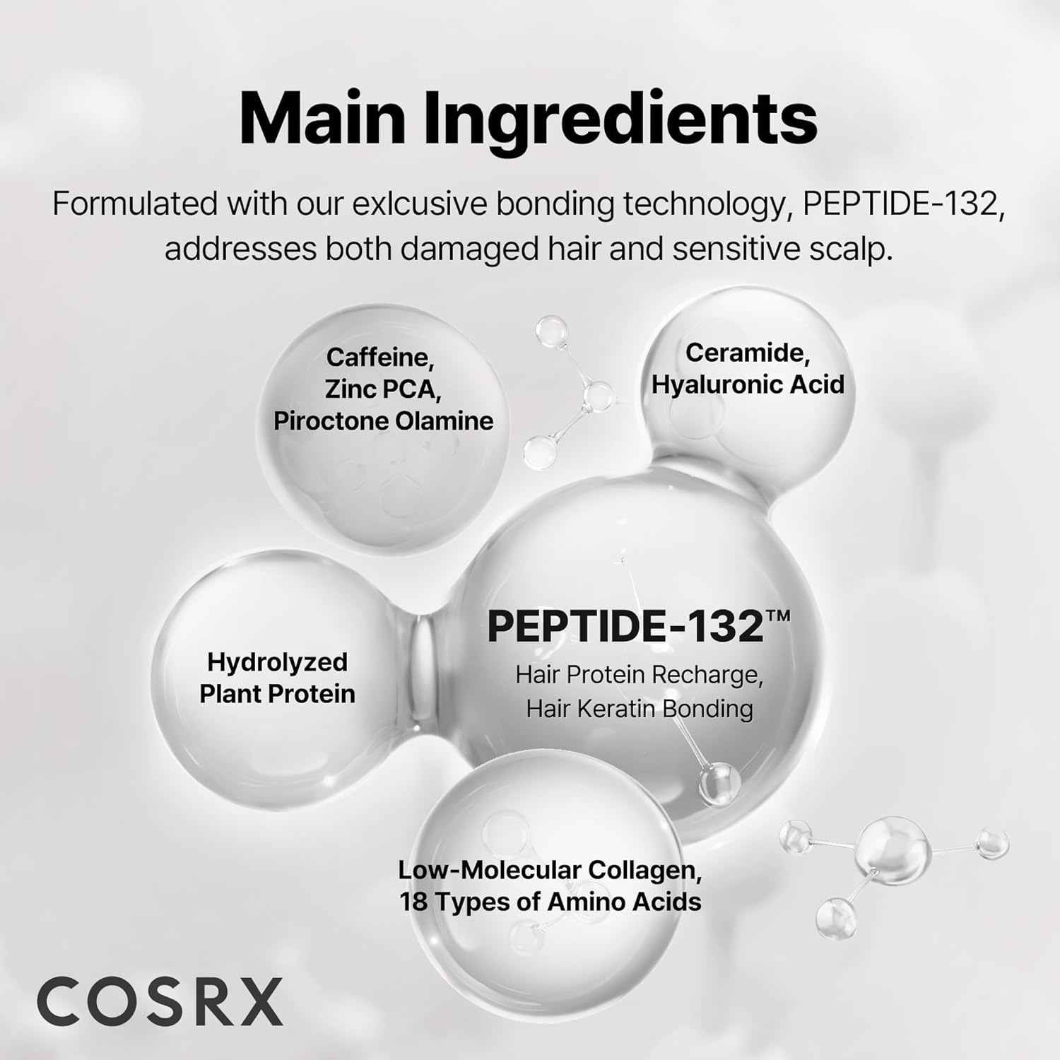 Cosrx Peptide-132 Ultra Bonding Shampoo 200ml
