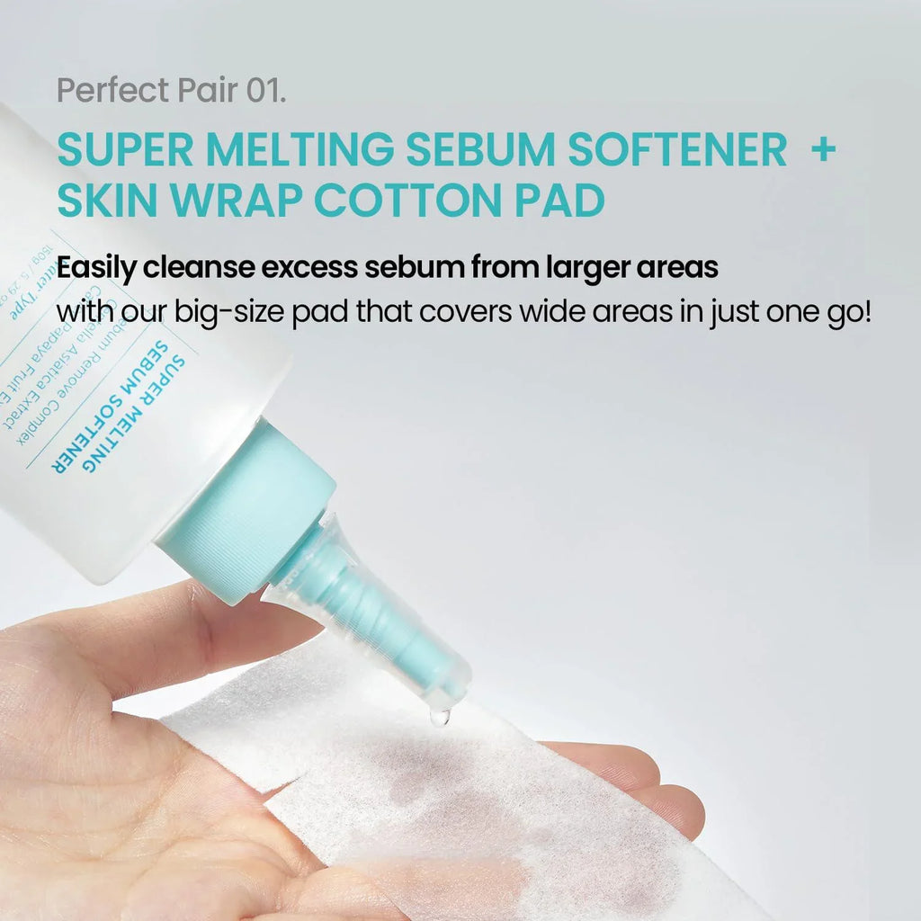 Ilso Super Melting Sebum Softener 150g + Skin Wrap Cotton Pad Set