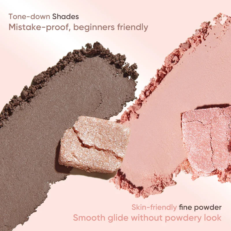 Judydoll  4-Color Lying Silkworm Eyeshadow Palette