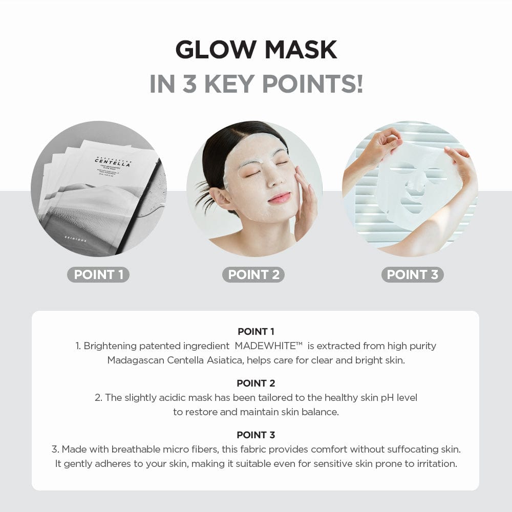 Skin1004 Madagascar Centella Tone Brightening Glow Mask 1pcs