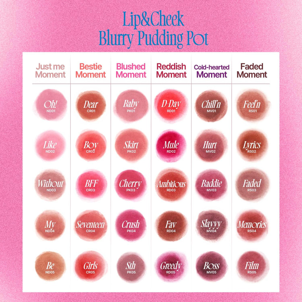 Fwee Lip&Cheek Blurry Pudding Pot 5g