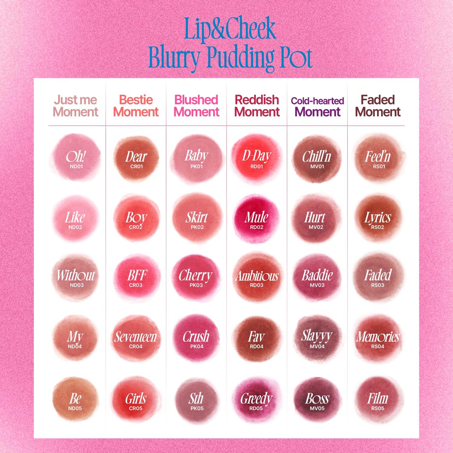 Fwee Lip&Cheek Blurry Pudding Pot 5g