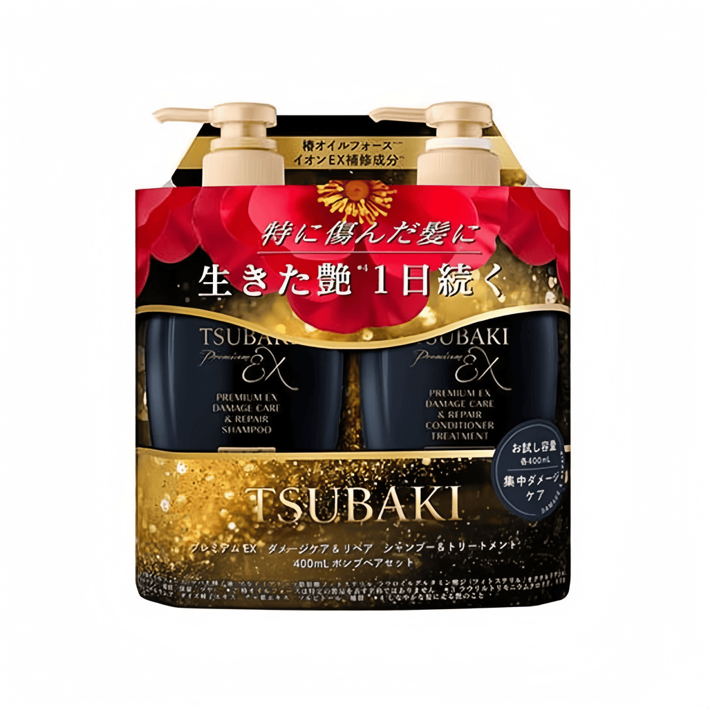 Shiseido Tsubaki Premium Shampoo + Conditioner 400ml Intesive Repair Set
