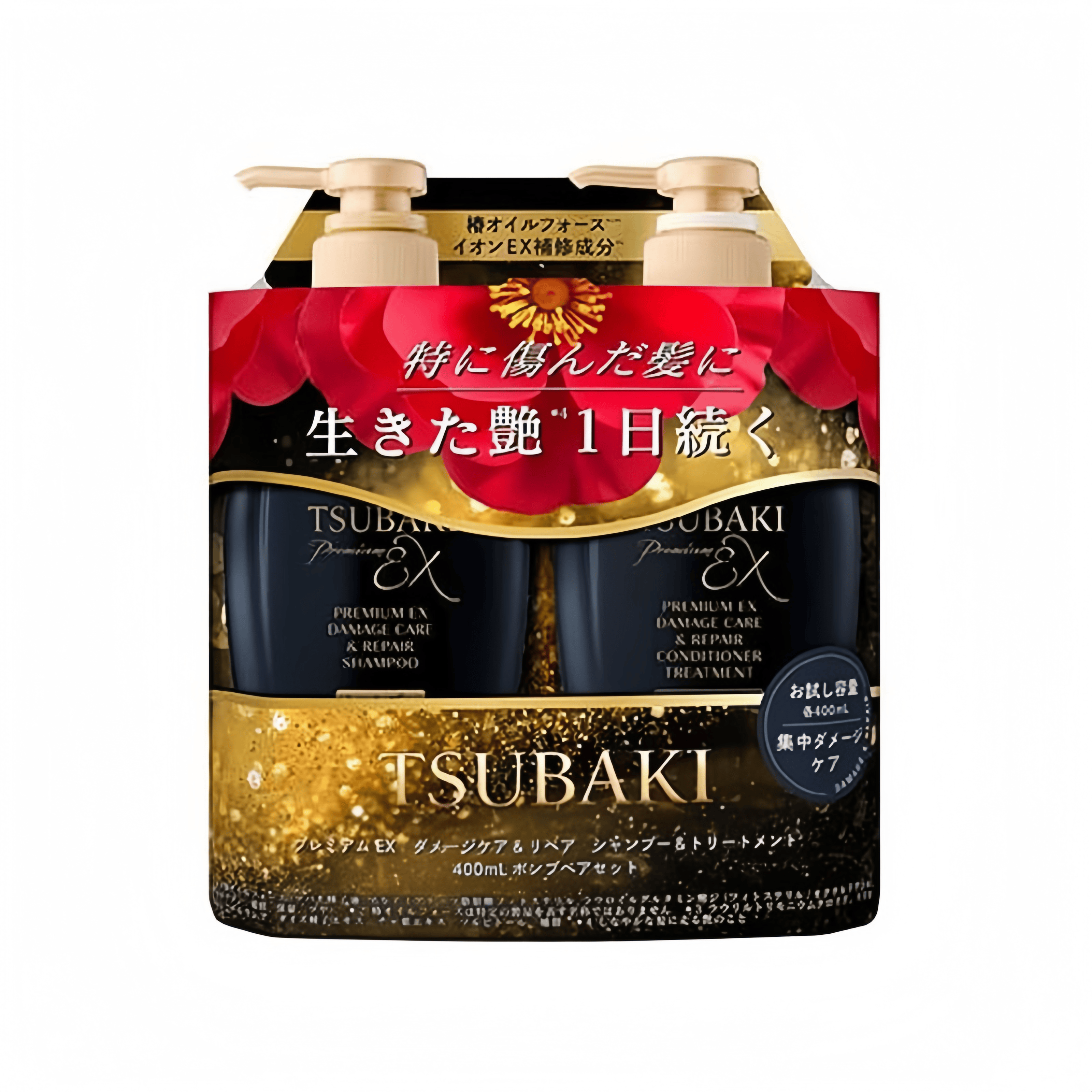 Shiseido Tsubaki Premium Shampoo + Conditioner 400ml Intesive Repair Set