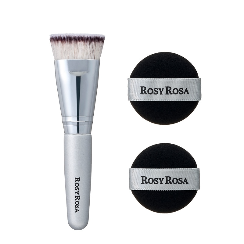 Rosy Rosa Multi-Foundation Brush & Puff Petite Size