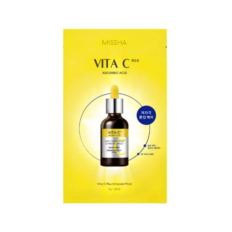 Missha Vita C Plus Spot Correcting Ampoule Sheet Mask 1pcs