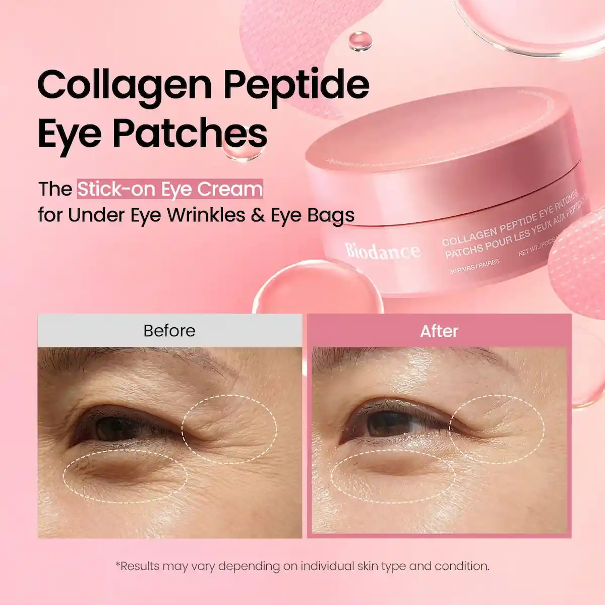 Biodance Collagen Peptide Eye Patches 30 Pairs