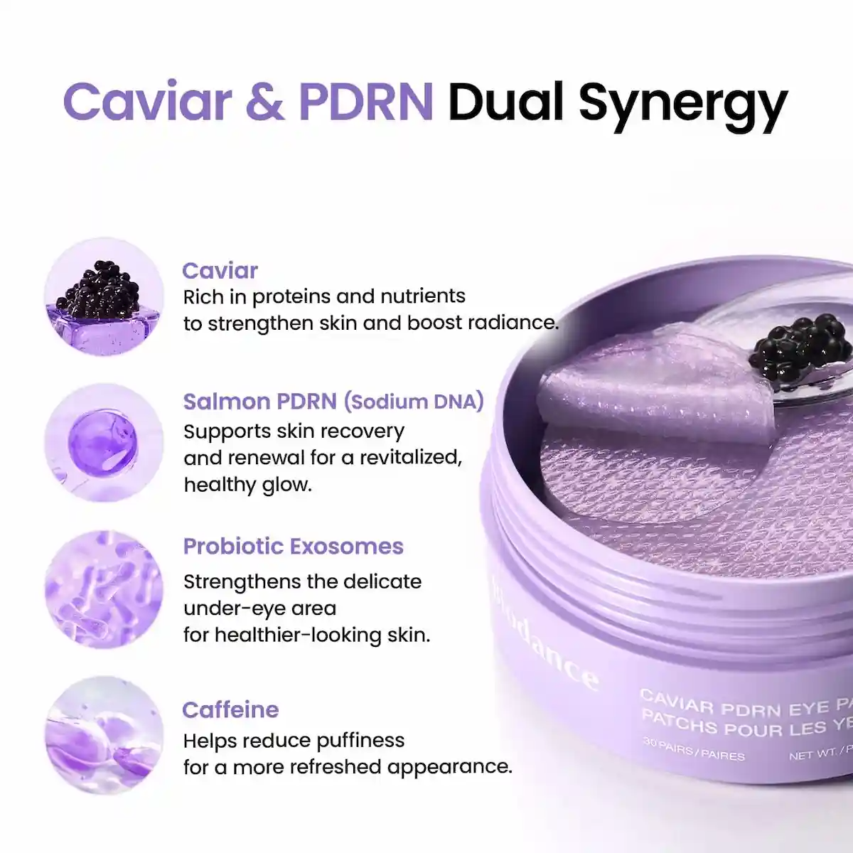 Biodance Caviar Pdrn Eye Patches 30 Pairs