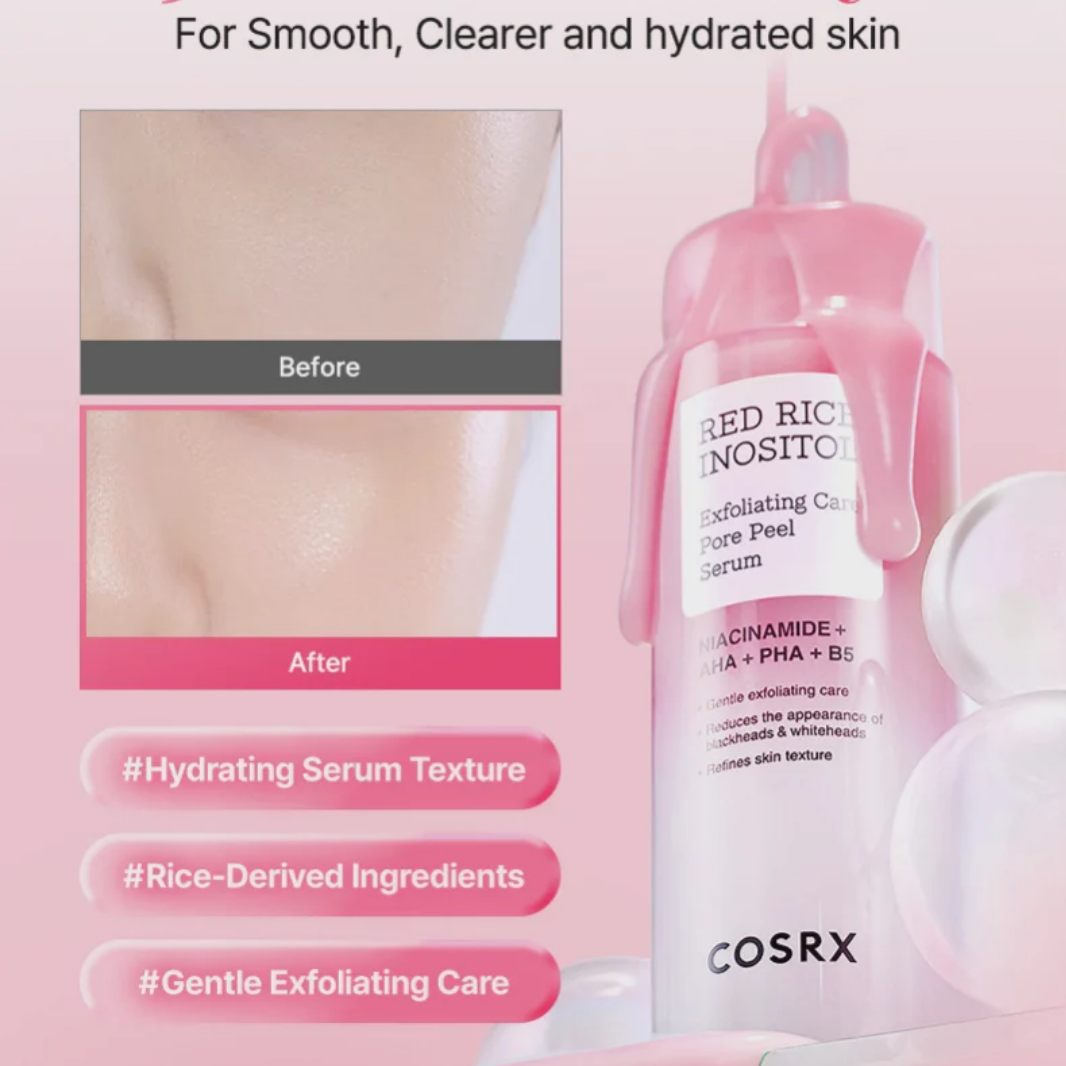 Cosrx Red Rice Inositol Exfoliating Care Pore Peel Serum 80ml
