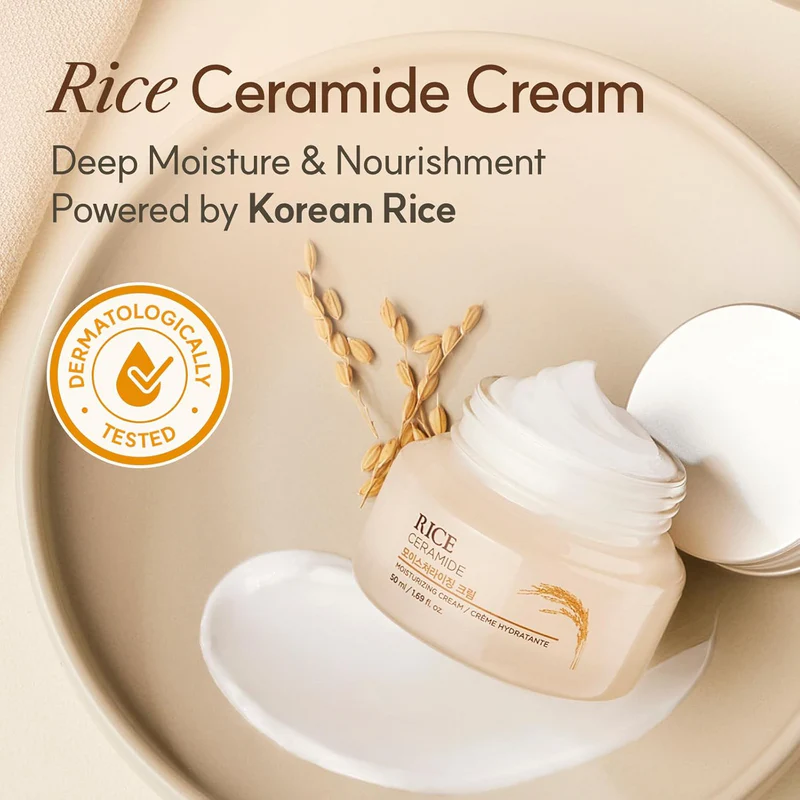 The Face Shop Rice & Ceramide Moisturizing Cream 50ml - Image 3