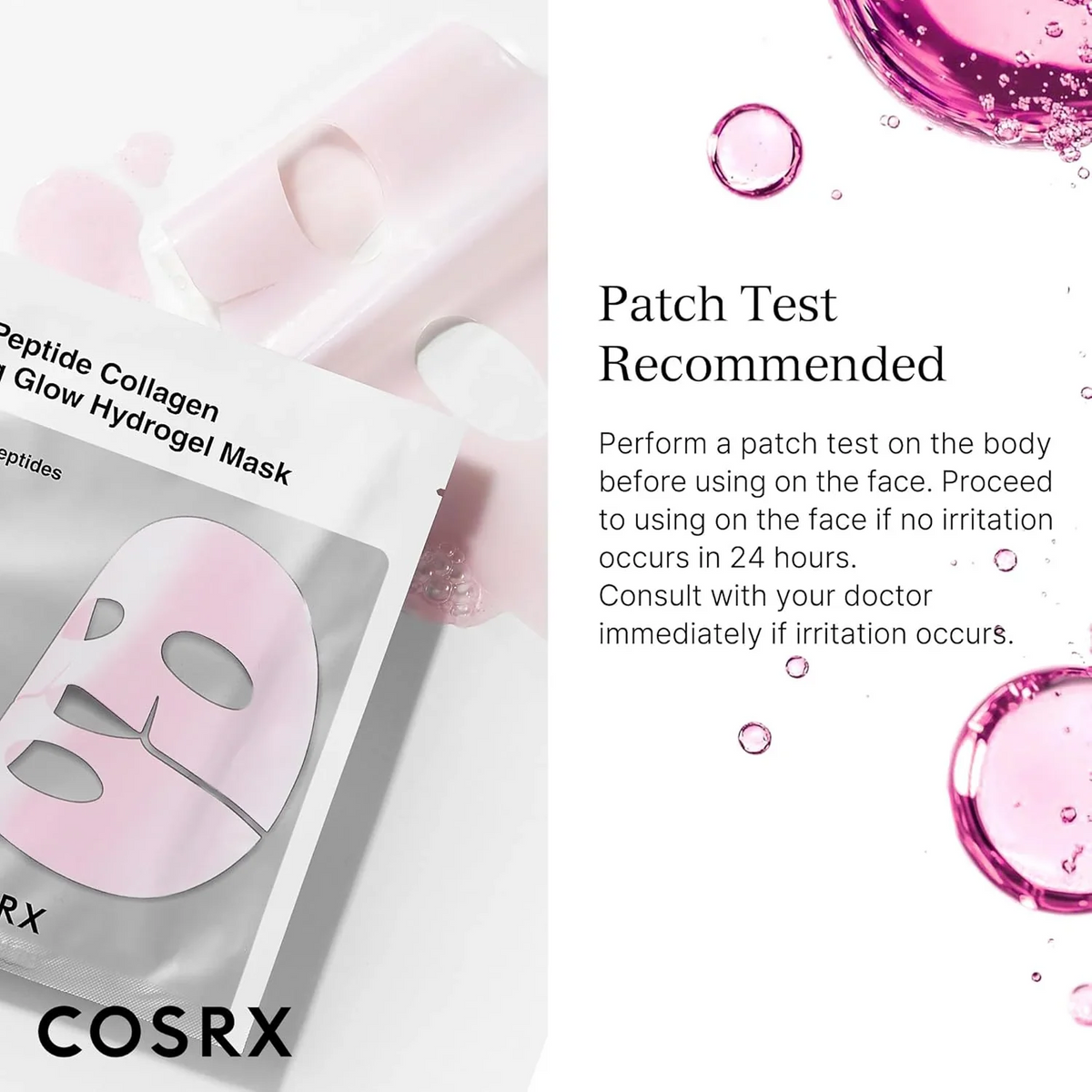 Cosrx The Peptide Collagen Lifting Glow Hydrogel Mask 3ea - Image 3