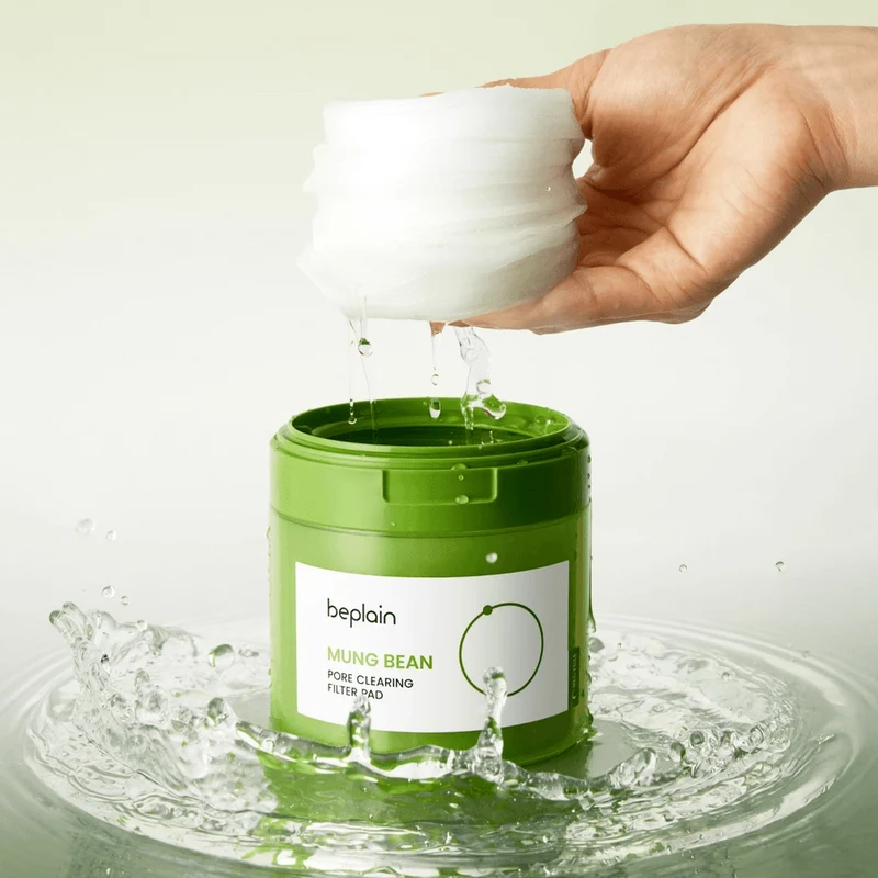 Beplain Mung Bean Pore Clearing Filter Pad 70 Pads 180ml - Image 4