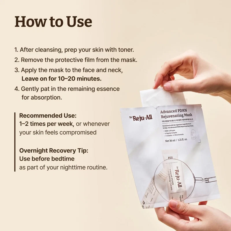Dr.Reju-All Advanced Pdrn Rejuvenating Mask 1Pc - Image 6