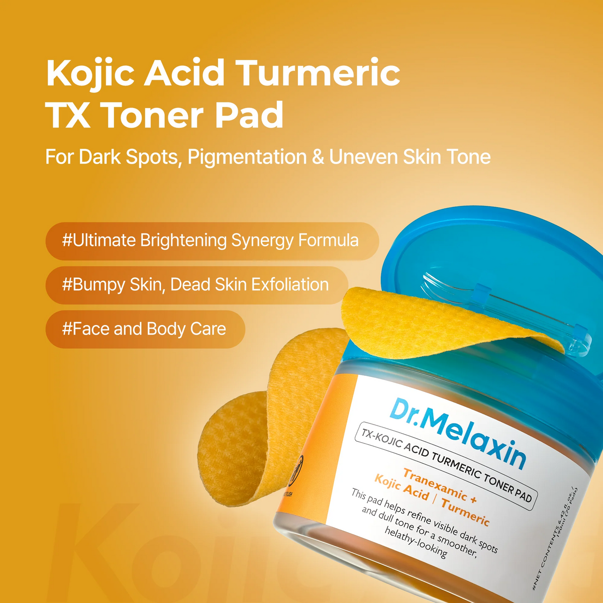 Dr.Melaxin Tx-Kojic Acid Turmeric Toner Pad (70ea) 190ml